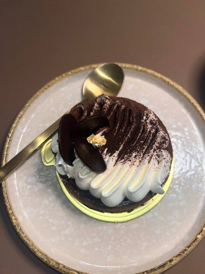 Chocolate custard tart
