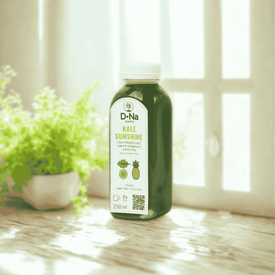 น้ำสกัดเย็น100% จากผักเคล เสาวรส สับปะรด สดชื่นเช้าใหม่ รสชาติธรรมชาติ เบาสบาย