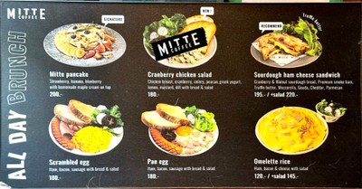 ป้ายราคาหรือสมุดเมนู