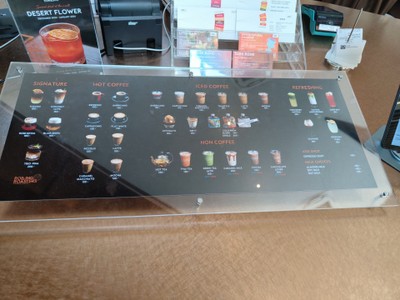 ป้ายราคาหรือสมุดเมนู