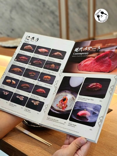 ป้ายราคาหรือสมุดเมนู