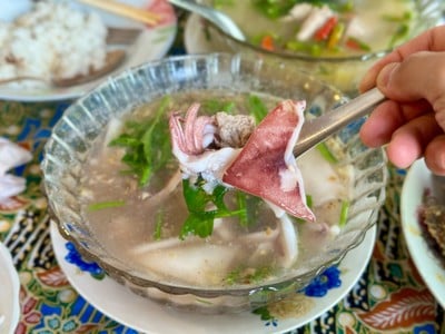 หมึกต้มเกลือมะพร้าว