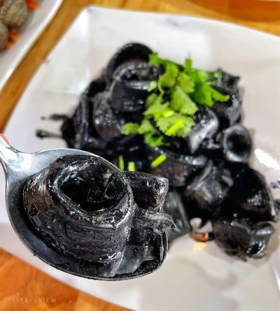 หมึกผัดน้ำดำ