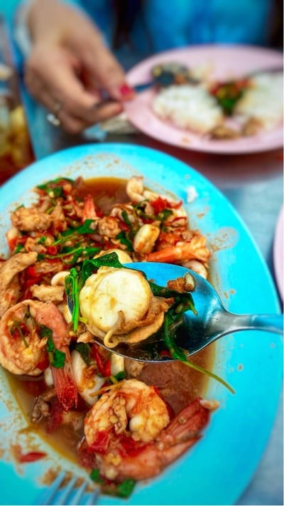 ผัดกะเพราทะเลรวม