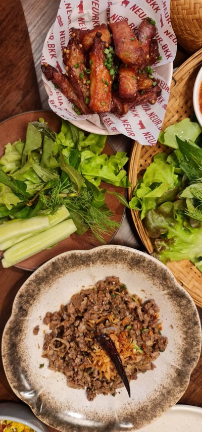 ลาบคั่วหมูไม่ใส่เครื่องใน