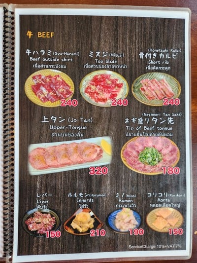 ป้ายราคาหรือสมุดเมนู