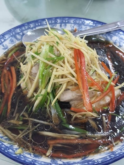 ปลากะพงนึ่งซีอิ้ว