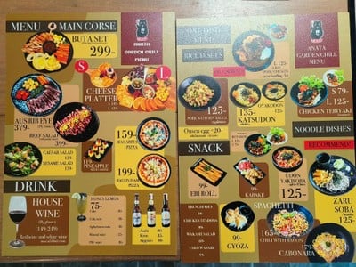 ป้ายราคาหรือสมุดเมนู