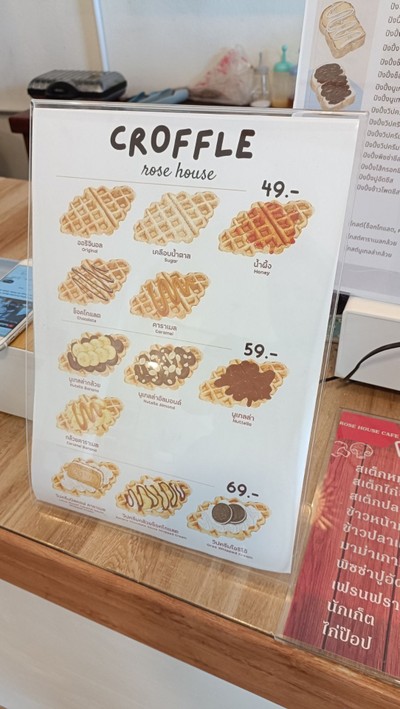 ป้ายราคาหรือสมุดเมนู