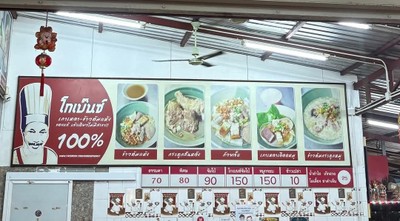 ป้ายราคาหรือสมุดเมนู