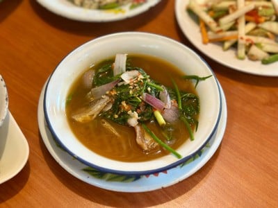 แก๋งผักเชียงดาใส่ปลาแห้ง