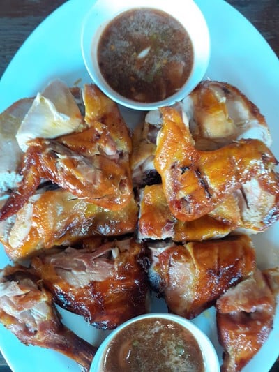 ไก่ย่างนมสด