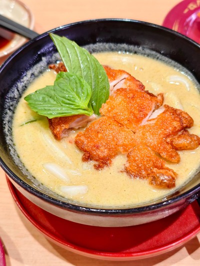 อุด้งเขียวหวานไก่