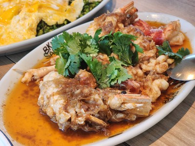 กุ้งแม่น้ำทอดเกลือ