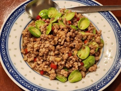 สะตอผัดหมูสับ