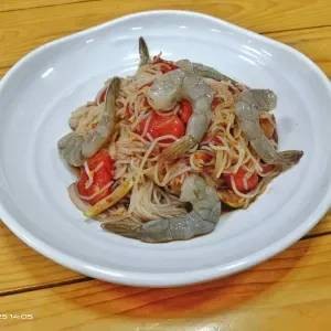 ตำขนมจีนกุ้งสด