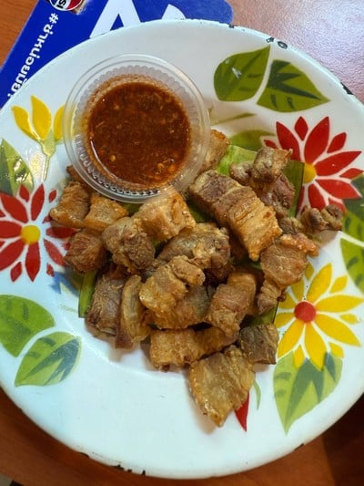 หมูสามชั้นทอด