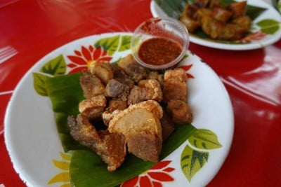 หมูสามชั้นทอด