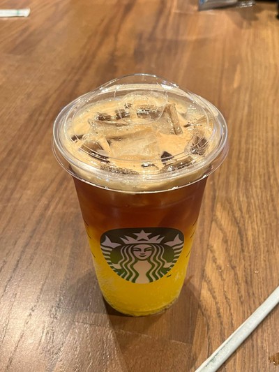 Sparkling Valencia with Espresso Shot