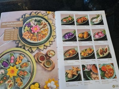ป้ายราคาหรือสมุดเมนู