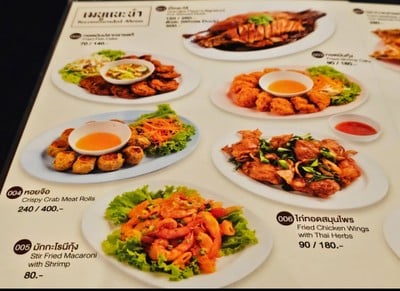 ป้ายราคาหรือสมุดเมนู