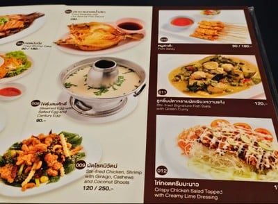 ป้ายราคาหรือสมุดเมนู