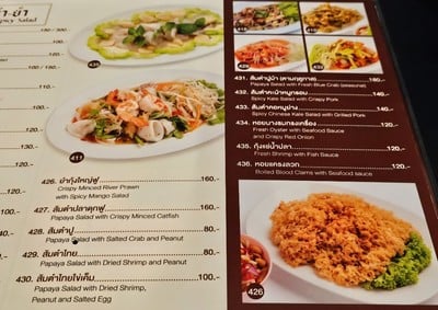 ป้ายราคาหรือสมุดเมนู