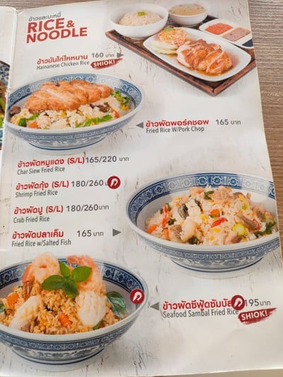 ป้ายราคาหรือสมุดเมนู