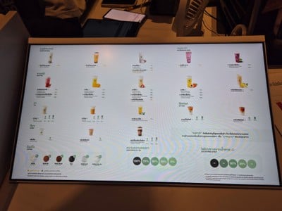 ป้ายราคาหรือสมุดเมนู