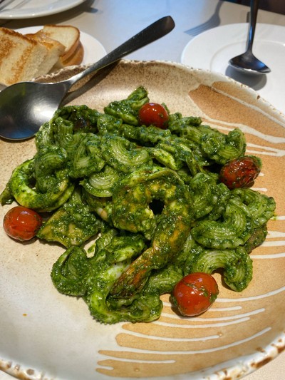 Pasta Pesto with Prawn