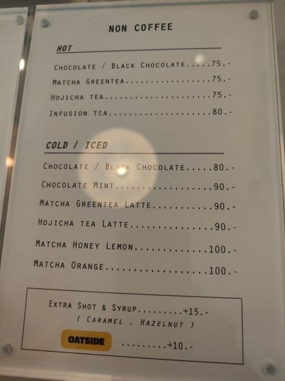 ป้ายราคาหรือสมุดเมนู