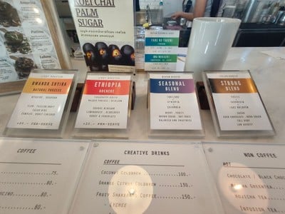 ป้ายราคาหรือสมุดเมนู