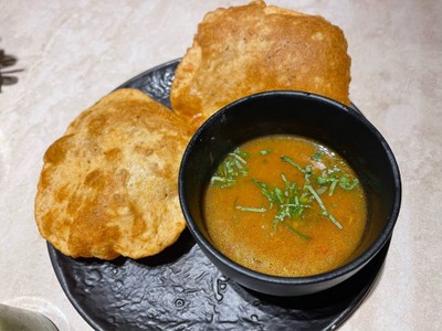 Soup with puri