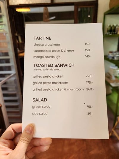 ป้ายราคาหรือสมุดเมนู