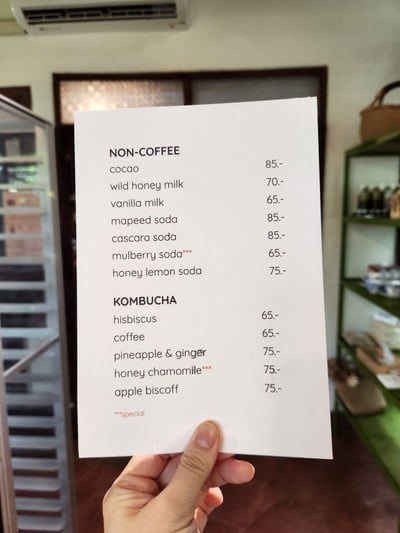 ป้ายราคาหรือสมุดเมนู