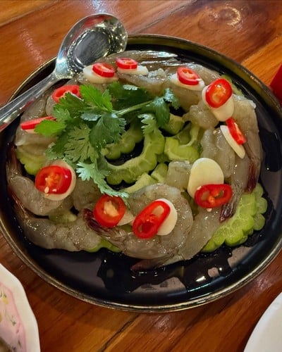 กุ้งแช่น้ำปลา