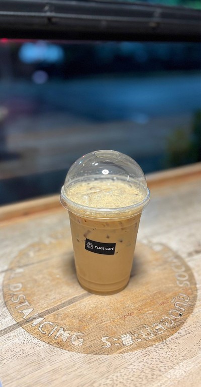 ☕️ Iced Latte. (Price 75 Baht.)