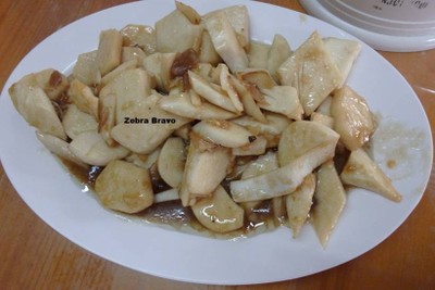 ยอดมะพร้าวผัดน้ำมันหอย