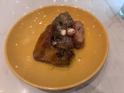 Chicken Wing, Sausage and Crocodile