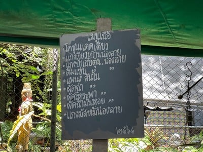 ป้ายราคาหรือสมุดเมนู