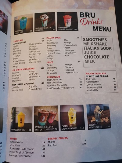 ป้ายราคาหรือสมุดเมนู