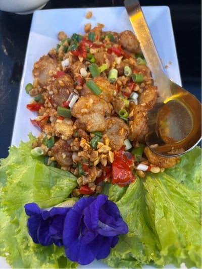 เอ็นหอยจ๊อบคั่วพริกเกลือ