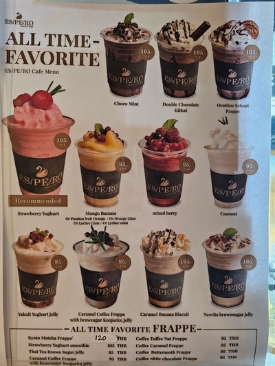 ป้ายราคาหรือสมุดเมนู