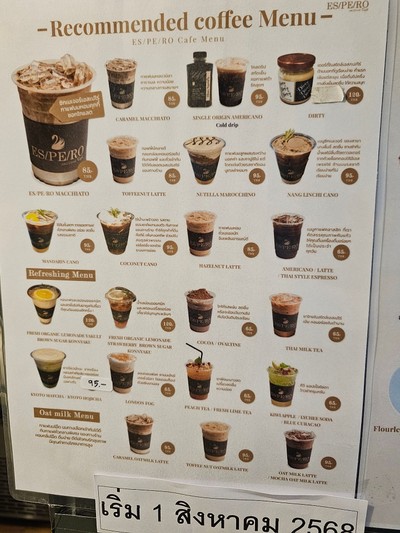 ป้ายราคาหรือสมุดเมนู