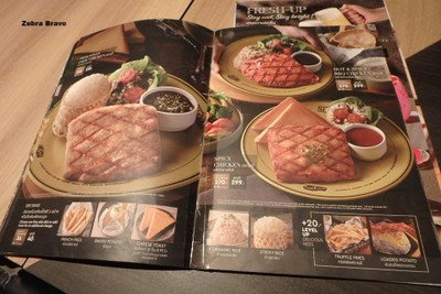 ป้ายราคาหรือสมุดเมนู