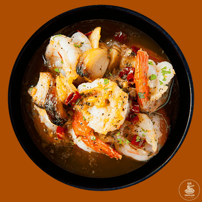 กุ้งแกมบาสแบบเสปน