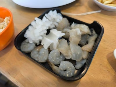 กุ้งเด้งและหมึกบั้ง