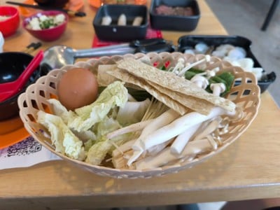 ผักเห็ดและไข่