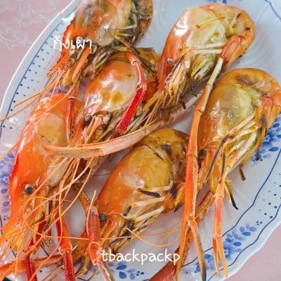 กุ้งใหญ่เผา