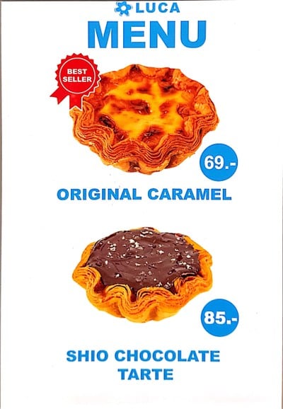 ป้ายราคาหรือสมุดเมนู